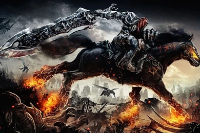 Fire Horse Dark Warrior Wallpapers