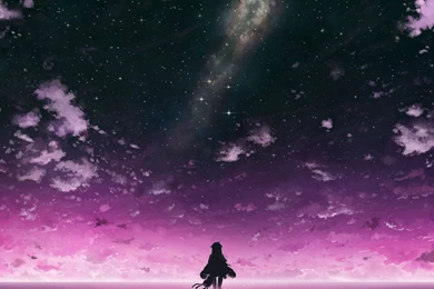 Anime Purple Sky Computer Wallpapers, Desktop Backgrounds ...