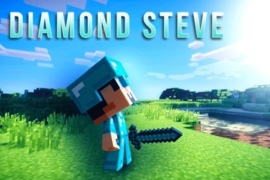 Minecraft Diamond Steve Wallpapers (text) By DeVaZzTor On DeviantArt