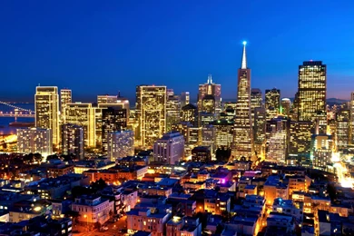 Download Wallpapers 2560x1440 California, City, Top View, Sky ...