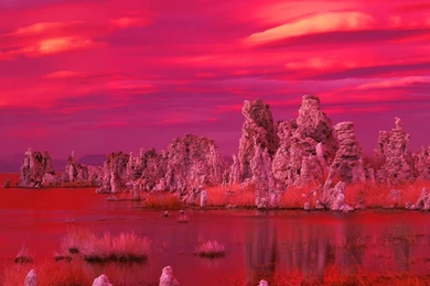 Desktop Wallpapers » Natural Backgrounds » Tufa Formations At ...