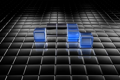 3D Blue And Black Graph Wallpapers   1920x1200   209617