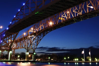 Blue Water Bridge iPhone Panoramic Wallpapers Download