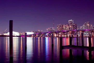 Miami Skyline iPhone Panoramic Wallpapers Download