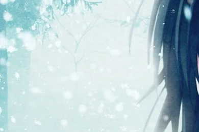 Anime Girl In Snow iPhone 5 Wallpapers