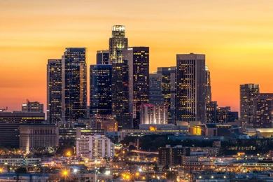 Los Angeles Skyline / HD iPad Wallpapers