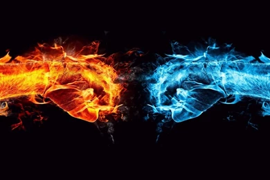Fire Fist Vs Water Fist HD Desktop Wallpapers : High Definition ...