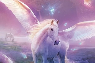 Download Wallpapers 640x960 Pegasus, Horse, Magic, Flowers iPhone ...