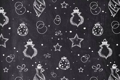 Chalk Christmas iPhone 5 Wallpapers (640x1136)