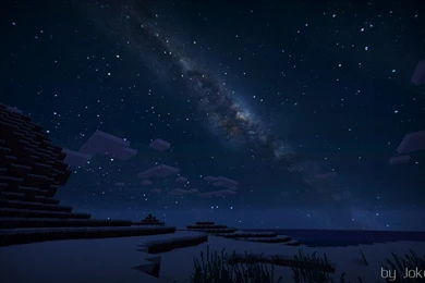 Beauty Of Minecraft At Night! Backgrounds : Minecraft