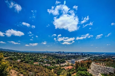 Other: Panoranic View Los Angeles Paorama Clouds City Sky Full HD ...