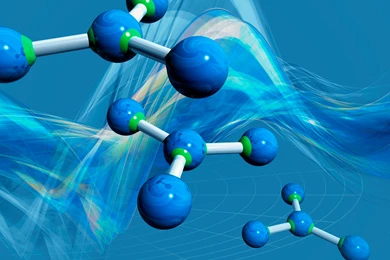 Chemistry, Blue, Molecule   HD Wallpapers