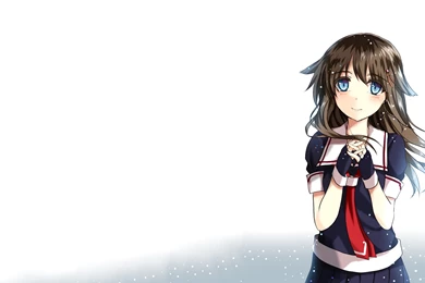 Anime Girl Quintin, White Backgrounds Wallpapers And Images ...