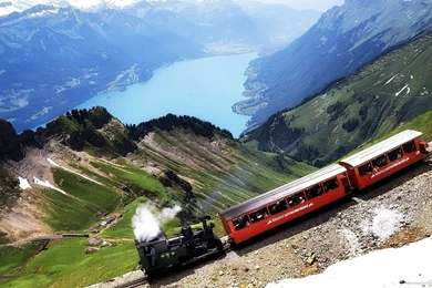 Download 1920x1080 Little Cute Touristic Train Wallpapers