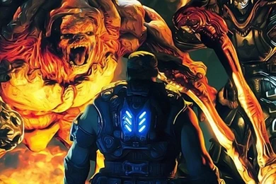 Download Wallpapers 750x1334 Gears Of War, Character, Monsters ...