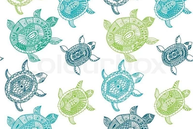 Turtle Lace Backgrounds Pattern