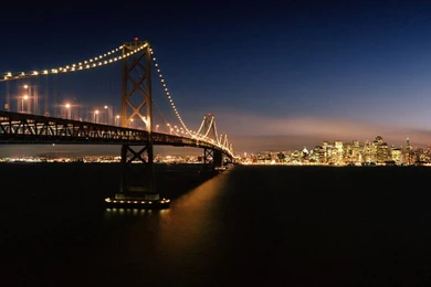 Evening Crossing, Bay Bridge, San Francisco, California Pics