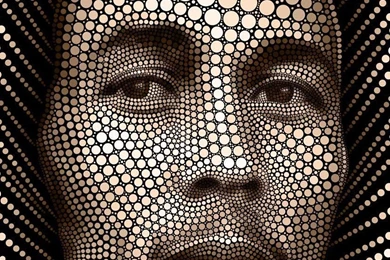 Bob marley dot artistic by ben heine.jpg