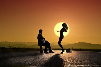 2560x1600 Guy Play Girl Dance Wallpapers