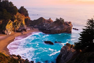 1920x1200 Mcway Falls California Wallpapers