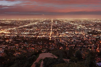 Los Angeles By Night Wallpapers World Wallpapers