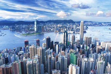 Hong Kong Skyscraper Metropolis Wallpapers