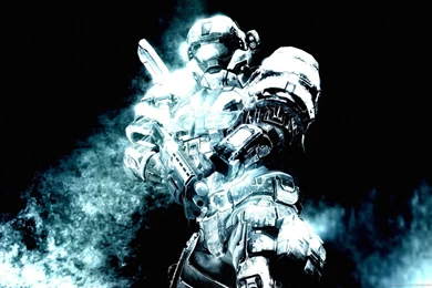 Download 1680x1050 Master Chief In Blue Halo Wallpapers