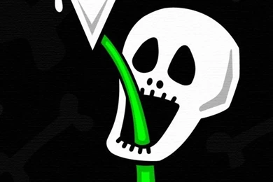 640x960 Comic Skull Iphone 4 Wallpapers