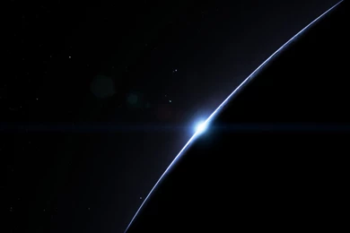 Wallpapers Dark, Simple, Space, Planet, Sunrise, Stars Desktop ...