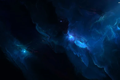 Blue Nebula Glowing In The Dark Space Wallpapers Space Wallpapers ...