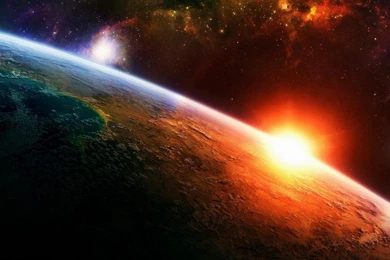 Burning Liquid Space Stars Sun HD Wallpapers Wallpapers   (