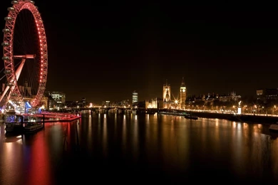 Cityscapes London Ferris Wheel City Lights Rivers Hd Wallpapers ...