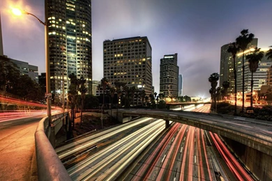 Other: Los Angeles Highways Long Exposure City Lights Wallpapers ...
