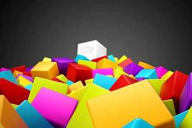 Download Cool 3D Colorful Cubes Wallpapers For iPad 2