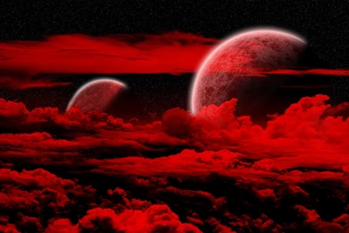 Planet Through The Clouds Red And Black 2560×1600 Resolutions 7130 ...