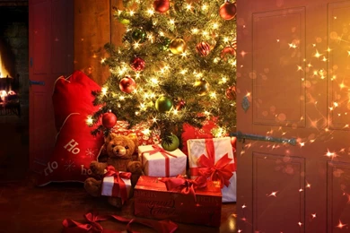1920x1080 Christmas Tree And Presents Desktop PC And Mac Wallpapers