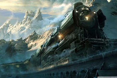 Train Travel Fantasy HD Desktop Wallpapers : Widescreen