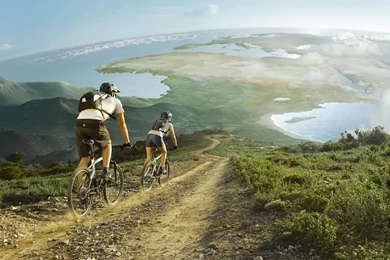 1024x768 Bicycle Trip Desktop PC And Mac Wallpapers