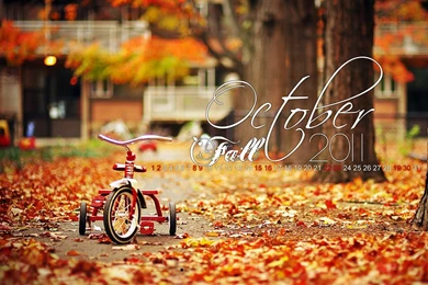 Theme Bin» Blog Archive » Autumn Fall October Calendar HD Wallpapers