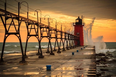 Lighthouse South Haven Wallpapers