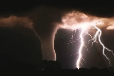 Tornado With Lightning Wallpapers