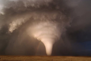 Tornado Storm Steppe Rainbow Rainbow F Wallpapers