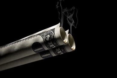 Download Wallpapers 1920x1080 Dollar, Bills, Smoke, Backgrounds Full ...