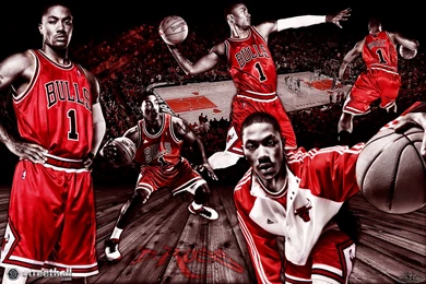 Derrick Rose New HD Bulls 2012 NBA Wallpapers   Streetball
