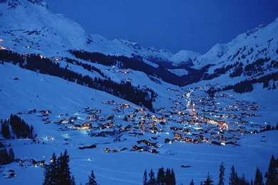 1024x768 Snow Village Desktop PC And Mac Wallpapers