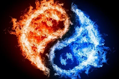 Yin Yang Fire Water HD Desktop Wallpapers : Widescreen : High ...