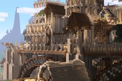 Download Minecraft Ramparts Wallpapers For iPhone 4