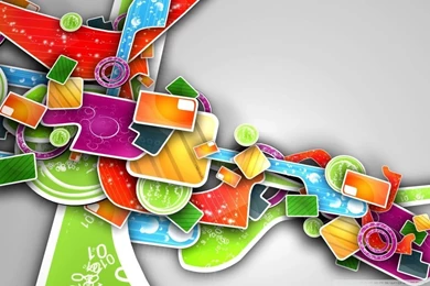 Colorful Abstract 3D Art HD Desktop Wallpapers : Widescreen : High ...