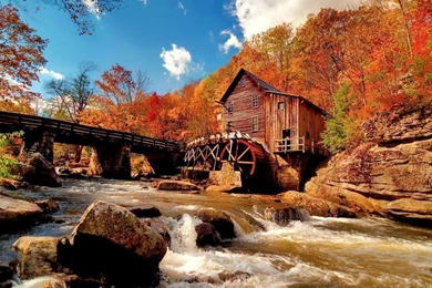 Fall Pictures Blue Sky Wallpapers HD   Free Wallpapers Page