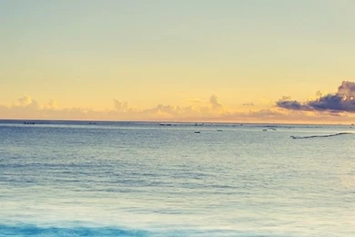 Ocean Wave And Sunset iPhone 5 Wallpapers